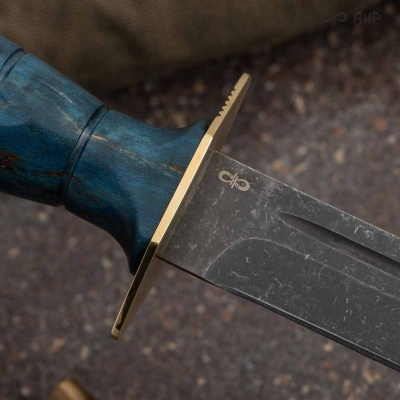 НР-43 Вишня (стабилизированная карельская береза лазурная, латунь, дол, stonewash) - Компания «АиР»