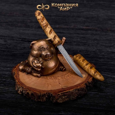  Композиция Шура Богемова с багетом, дамасская сталь ZDI-1016 - Компания «АиР»