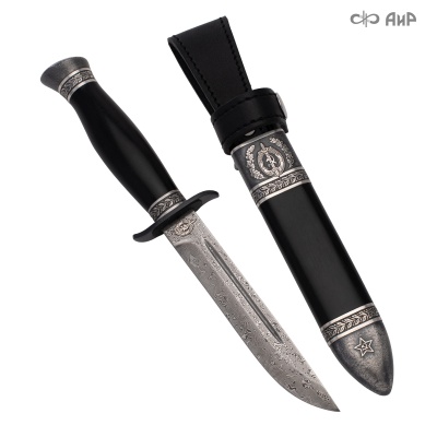  Нож Финка-2 НКВД с серебром, ZDI-1016, комбинированные ножны Артикул: 39001, 39002, 39003, 39004, 39005 - Компания «АиР»