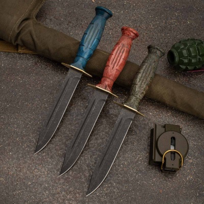 НР-43 Вишня (стабилизированная карельская береза лазурная, латунь, дол, stonewash) - Компания «АиР»