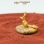 Сувенир "Лис на камне" (галька, золото)  - Компания «АиР»