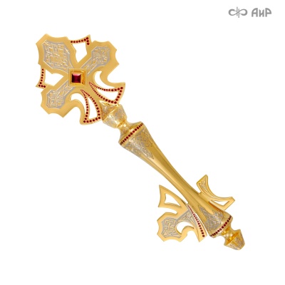 Ключ сувенирный с красными корундами, Артикул: 3309 - Компания «АиР»