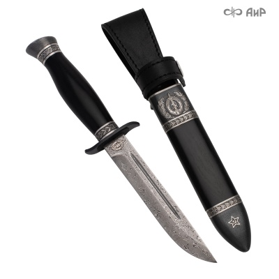  Нож Финка-2 НКВД с серебром, ZDI-1016, комбинированные ножны Артикул: 39001, 39002, 39003, 39004, 39005 - Компания «АиР»