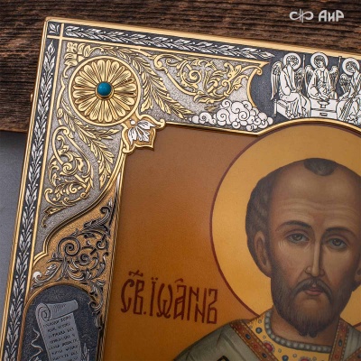 Икона в окладе Святитель Иоанн Златоуст, Артикул: 39327 - Компания «АиР»