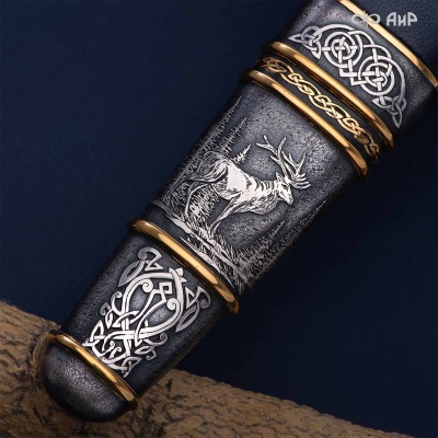 Гарнитур охотничий Царская охота, с хиршфангером, Артикул: 39191 - Компания «АиР»