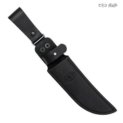 Ножны кожаные для ножа Росомаха (черные) - Компания «АиР»