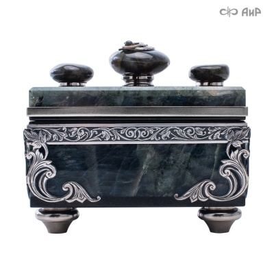 Шкатулка из лабрадорита Светлячки, Артикул: 39206 - Компания «АиР»