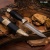 Нож Лиса с сюжетом Сезон охоты на уток, комбинированные ножны, Артикул: 38367 - Компания «АиР»