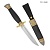  Нож Финка-2 Пограничник с золотом, 40Х10С2М, комбинированные ножны Артикул: 22080 - Компания «АиР»