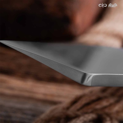 Уралмаш тесак (микарта красно-синяя, паракорд с темлячным узлом, кастомная заточка) - Компания «АиР»