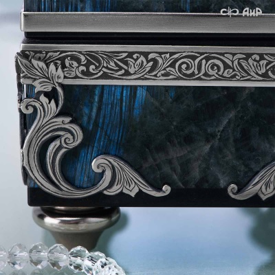 Шкатулка из лабрадорита Светлячки, Артикул: 39206 - Компания «АиР»